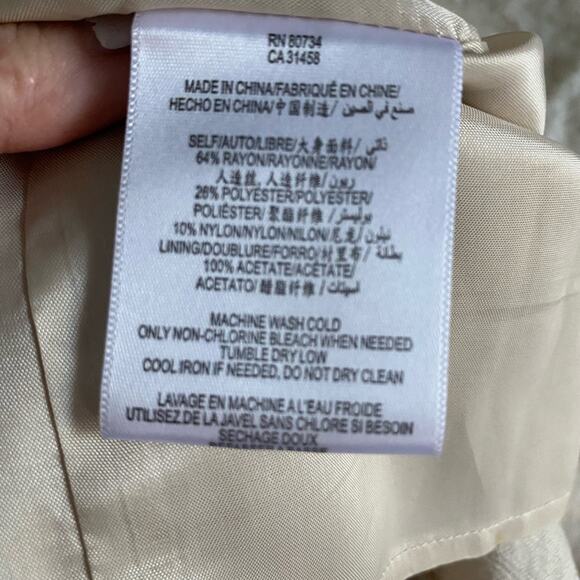 Max &‎ Cleo Champagne Strapless Sheath Dress Sz 6 - Picture 9 of 9